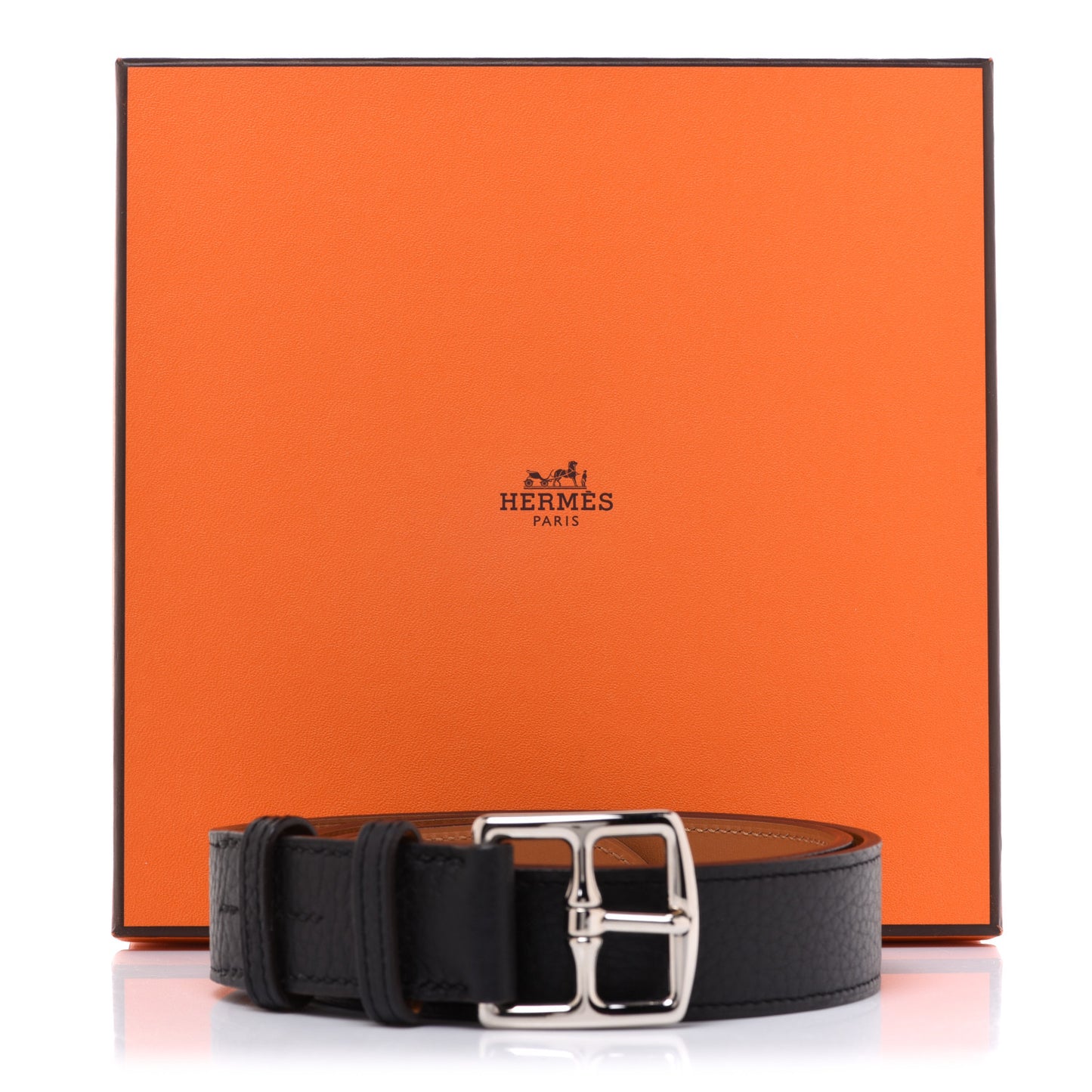 Taurillon Clemence Etriviere 32mm Belt 80 Black