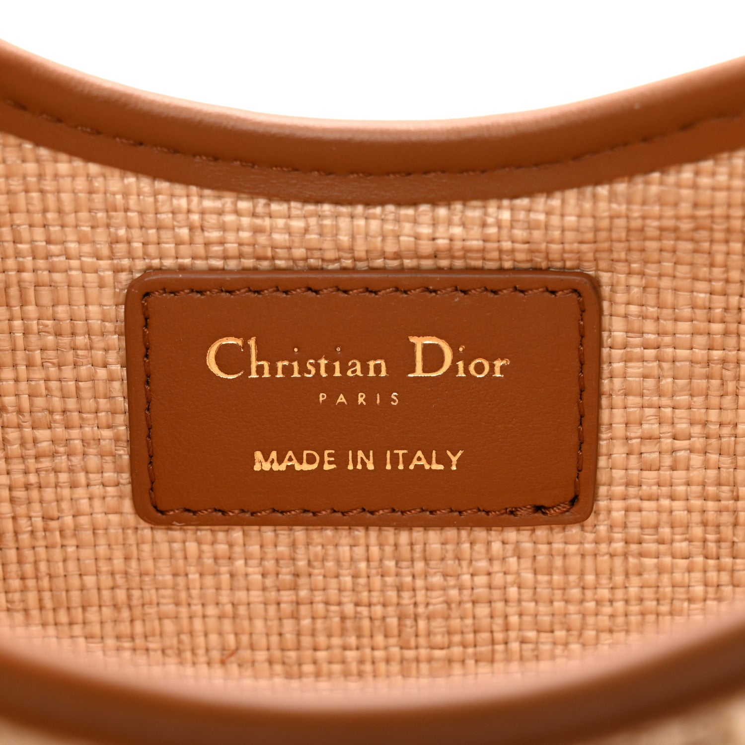 Christian Dior Raffia Macrocannage 30 Montaigne Avenue Hobo Natural 8 of 11