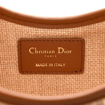 Christian Dior Raffia Macrocannage 30 Montaigne Avenue Hobo Natural 8 of 11