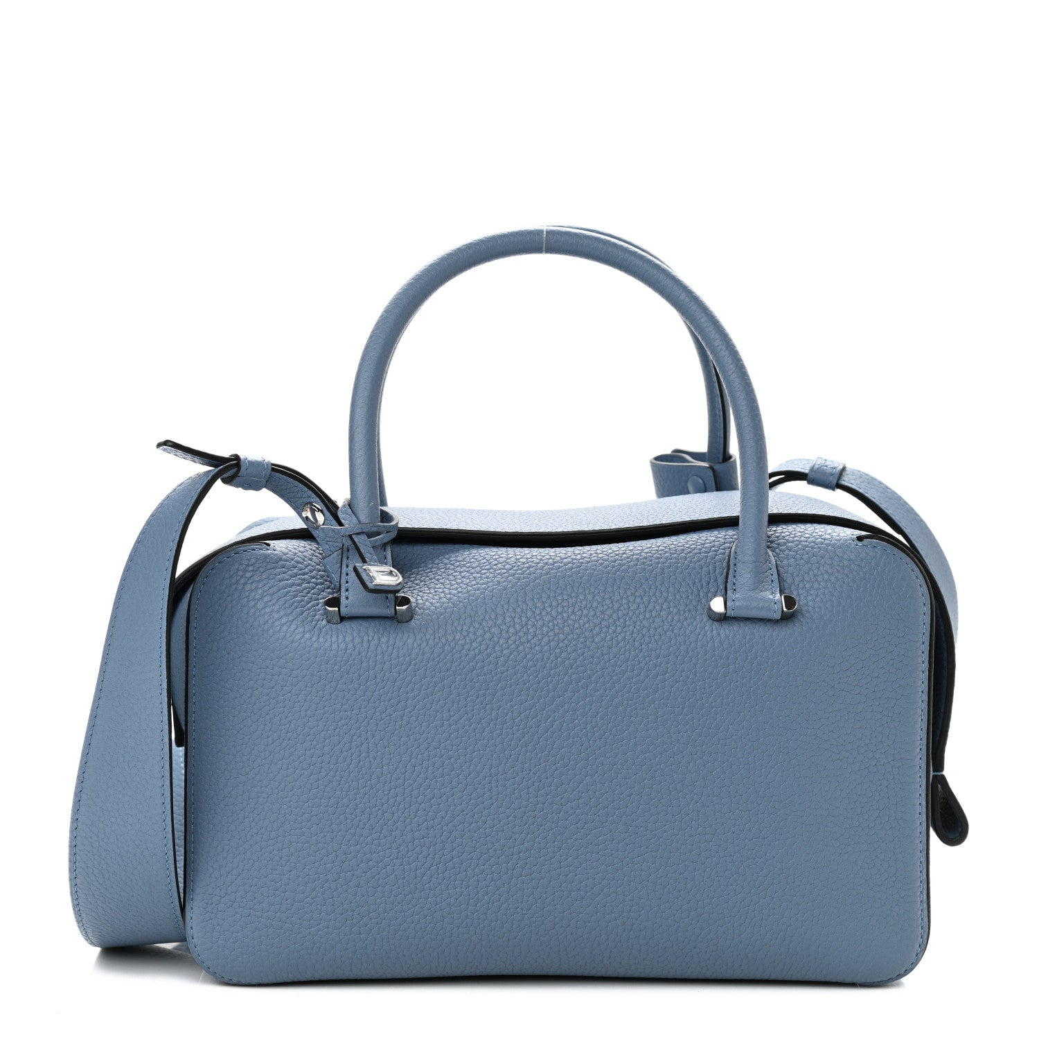 Delvaux Taurillon Soft Nano Cool Box Satchel Pacific 2 of 10