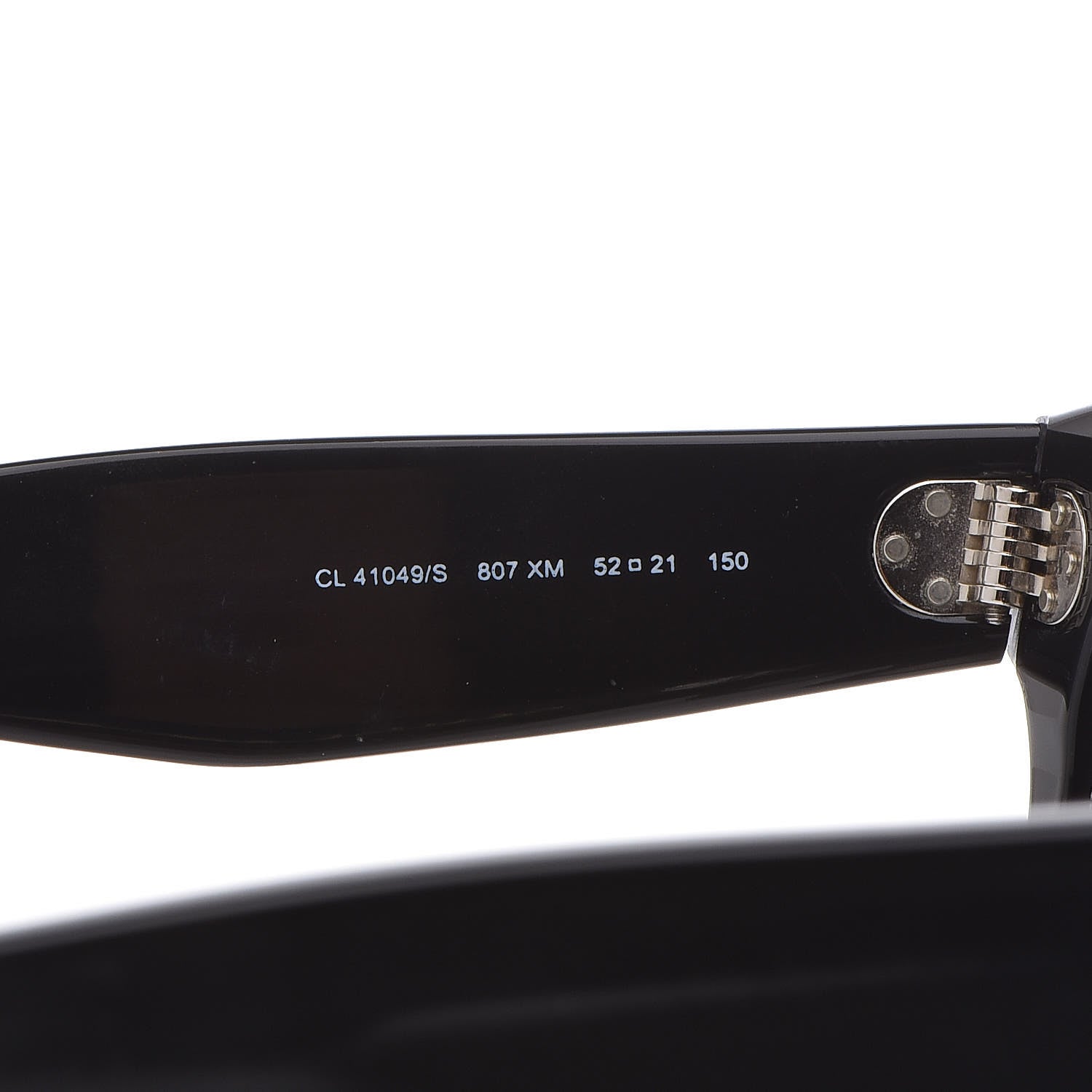 Celine Thin Preppy Sunglasses CL 41049/S Black 5 of 5