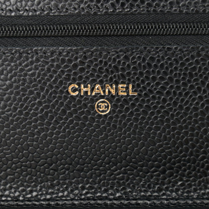 Chanel Caviar Quilted Wallet On Chain WOC Black 6 of 11