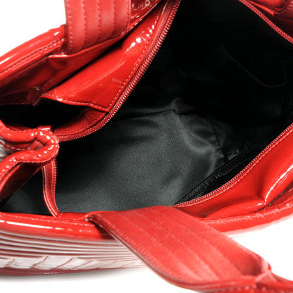 Chanel Vinyl Coco Ming Petit Shopping Tote Red 5 of 7
