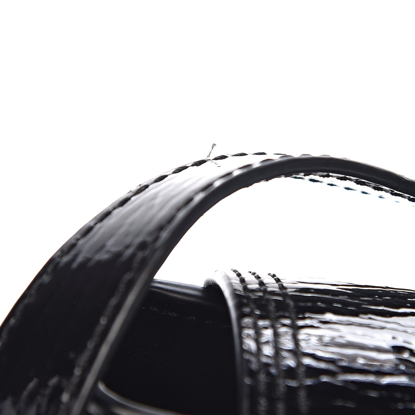 3.1 Textured Patent Mini Pashli Satchel Black