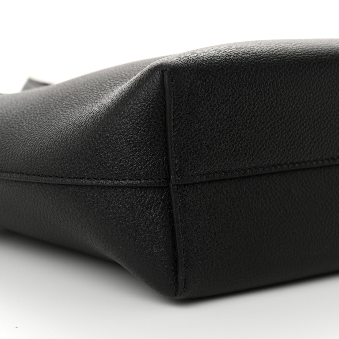 Grained Calfskin Triomphe Mini Cabas Anais Black