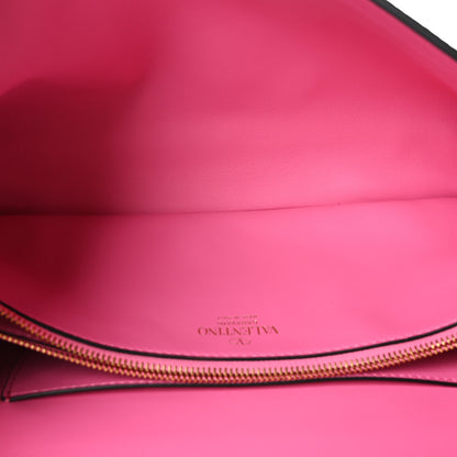 Valentino Garavani Nappa Stud Sign Shoulder Bag Feminine Pink 5 of 9