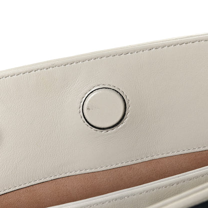 Gucci Azalea Calfskin Matelasse Diagonal Medium Torchon GG Marmont Slim Shoulder Bag Blue Agata Mystic White 13 of 13