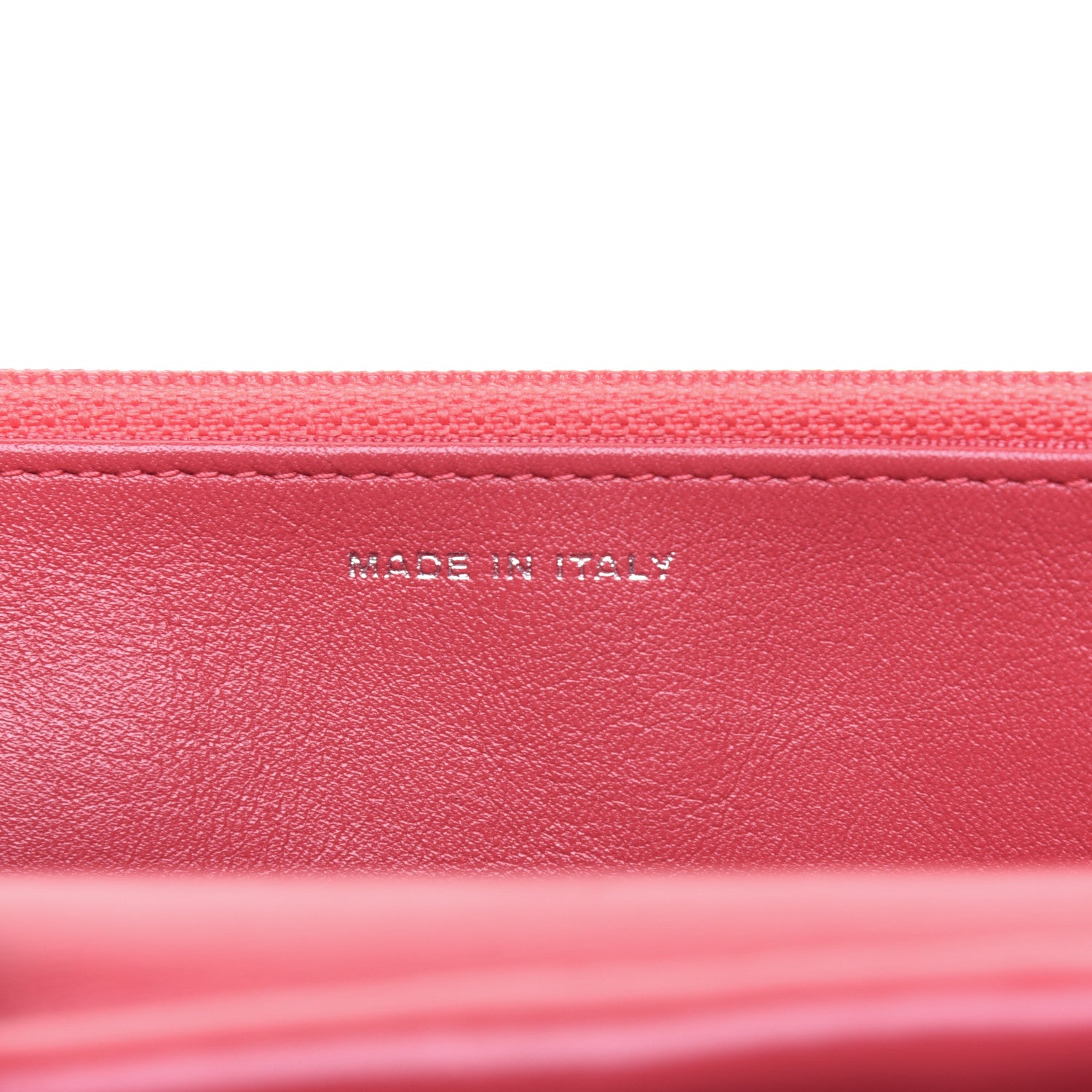 Chanel Patent Quilted Wallet On Chain WOC Coral 9 of 16