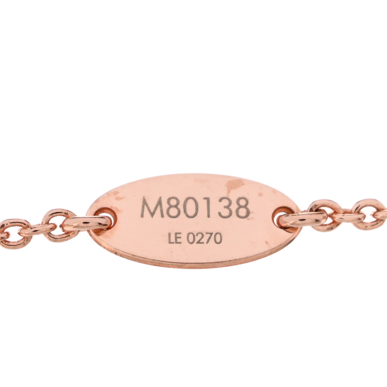 Louis Vuitton Brass Pink Gold Finish Essential V Bracelet 4 of 4