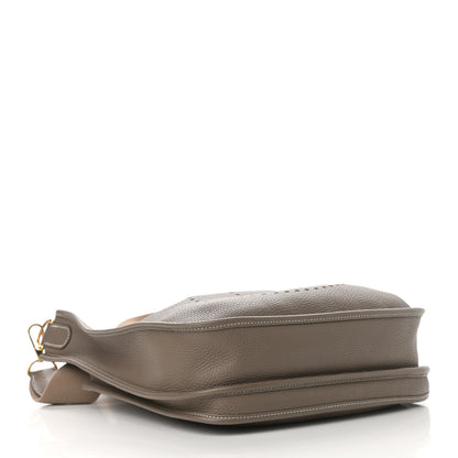 Hermes Taurillon Clemence Evelyne III PM Etoupe 4 of 16