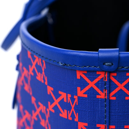 Off-White Coated Canvas Arrow Print Day Off Tote Bag Cobalt Blue 15 of 15