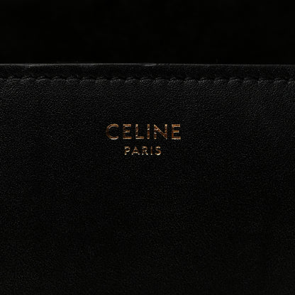 Celine Smooth Calfskin Cuir Triomphe Folco Crossbody Bag Black 6 of 10