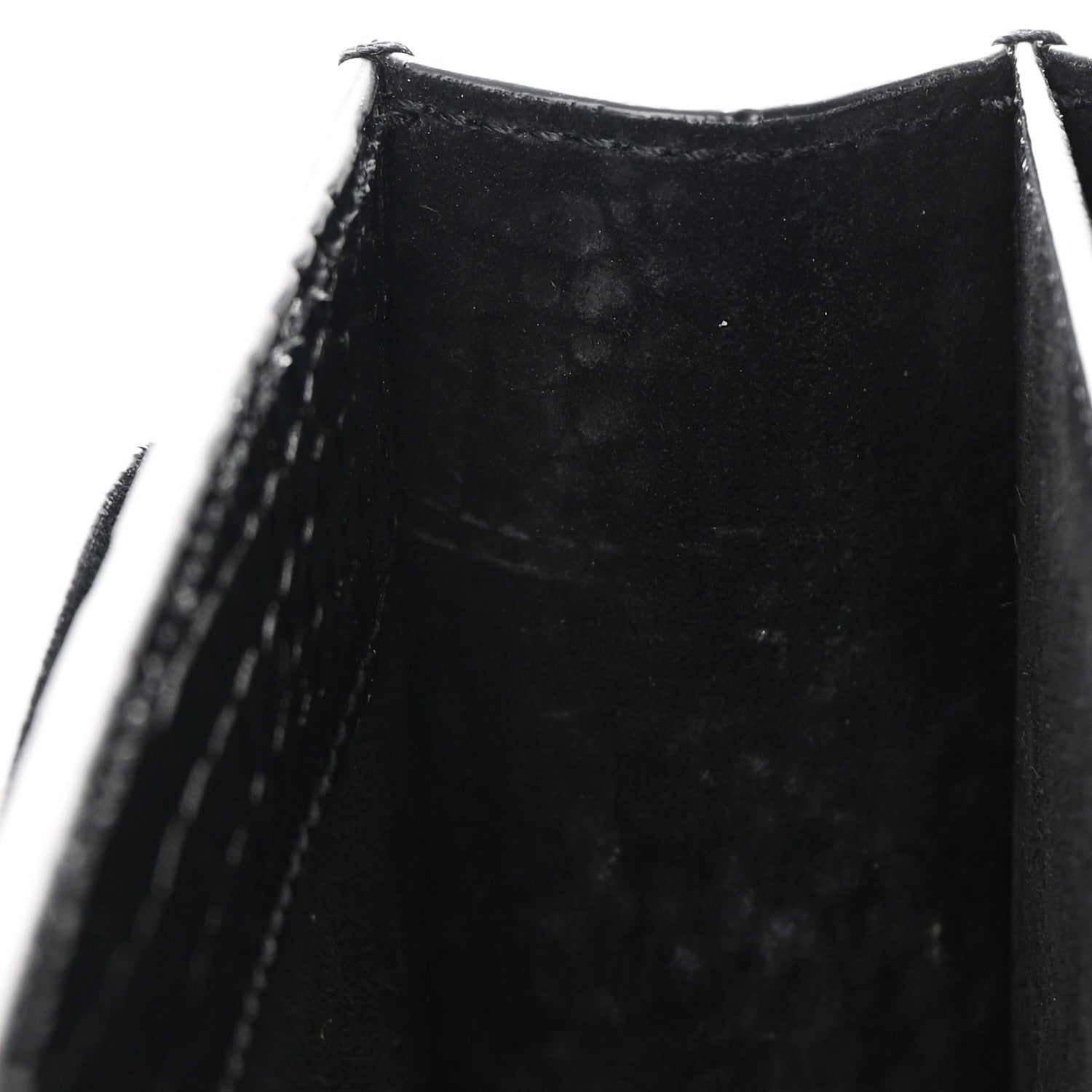 Saint Laurent Calfskin Crocodile Embossed Medium Monochrome Monogram Sunset Black 9 of 12