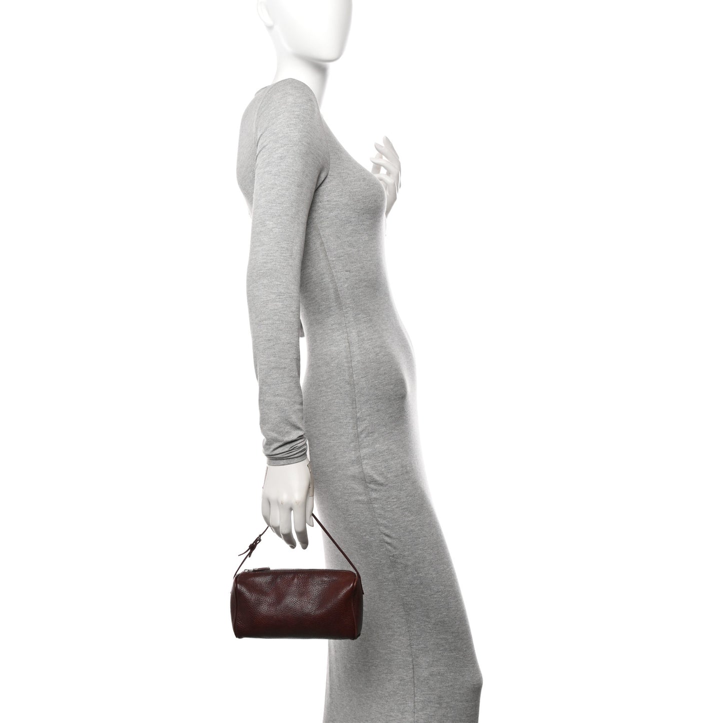 Grained Calfskin 90's Bag Burnt Wood
