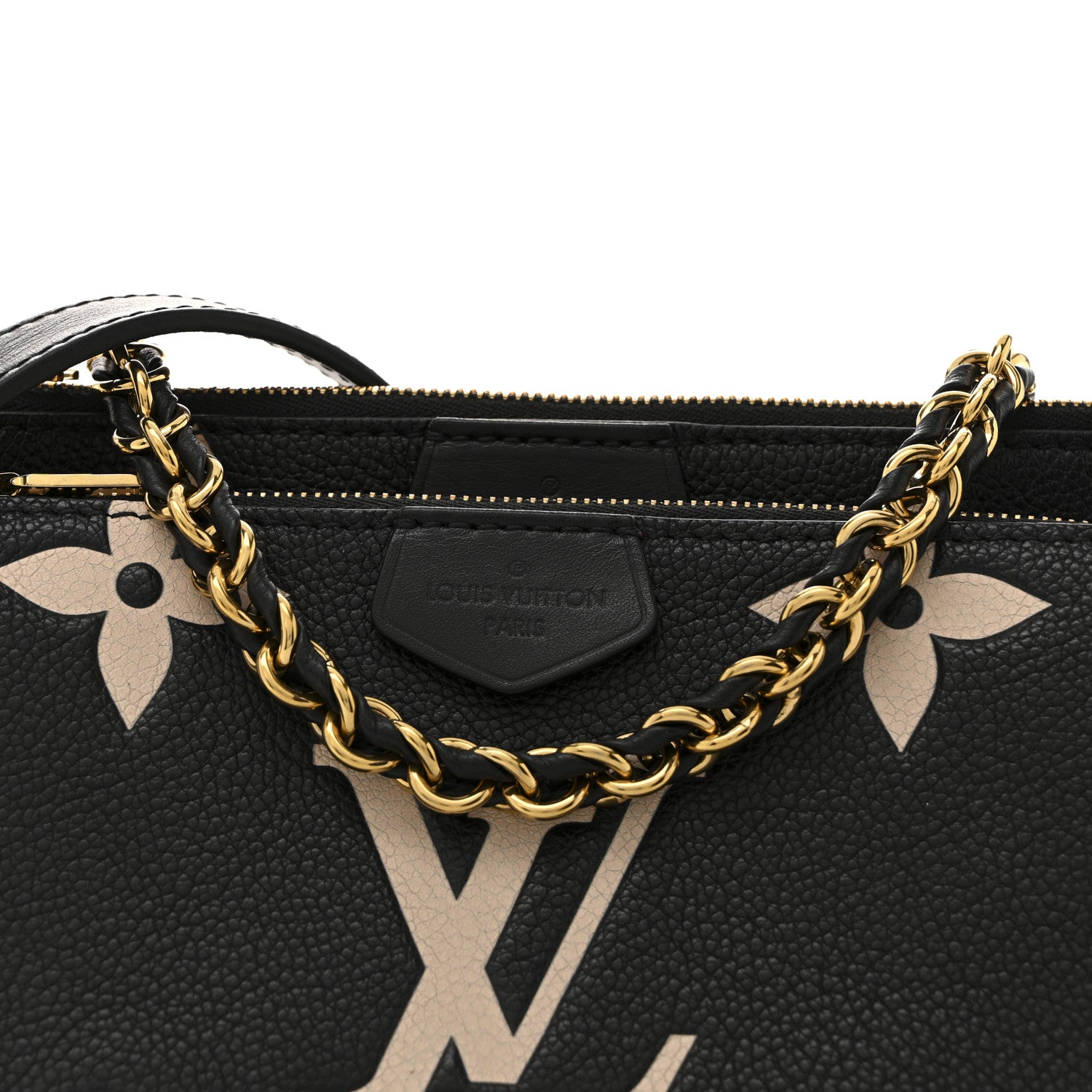 Louis Vuitton Empreinte Monogram Giant Multi Pochette Accessories Black Beige 8 of 15