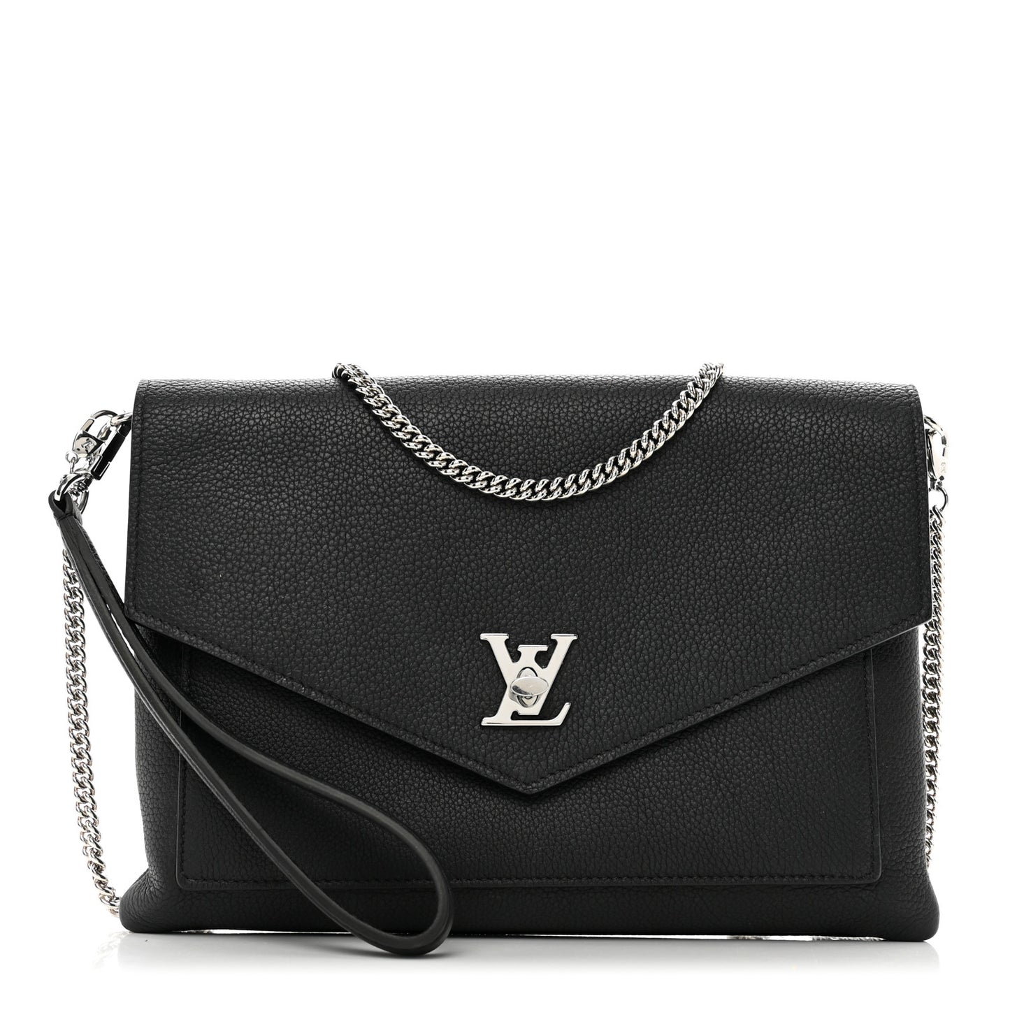 Soft Calfskin My Lockme Pochette Black