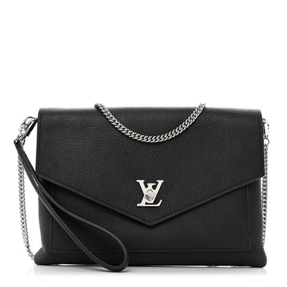 Louis Vuitton Soft Calfskin My Lockme Pochette Black 1 of 8