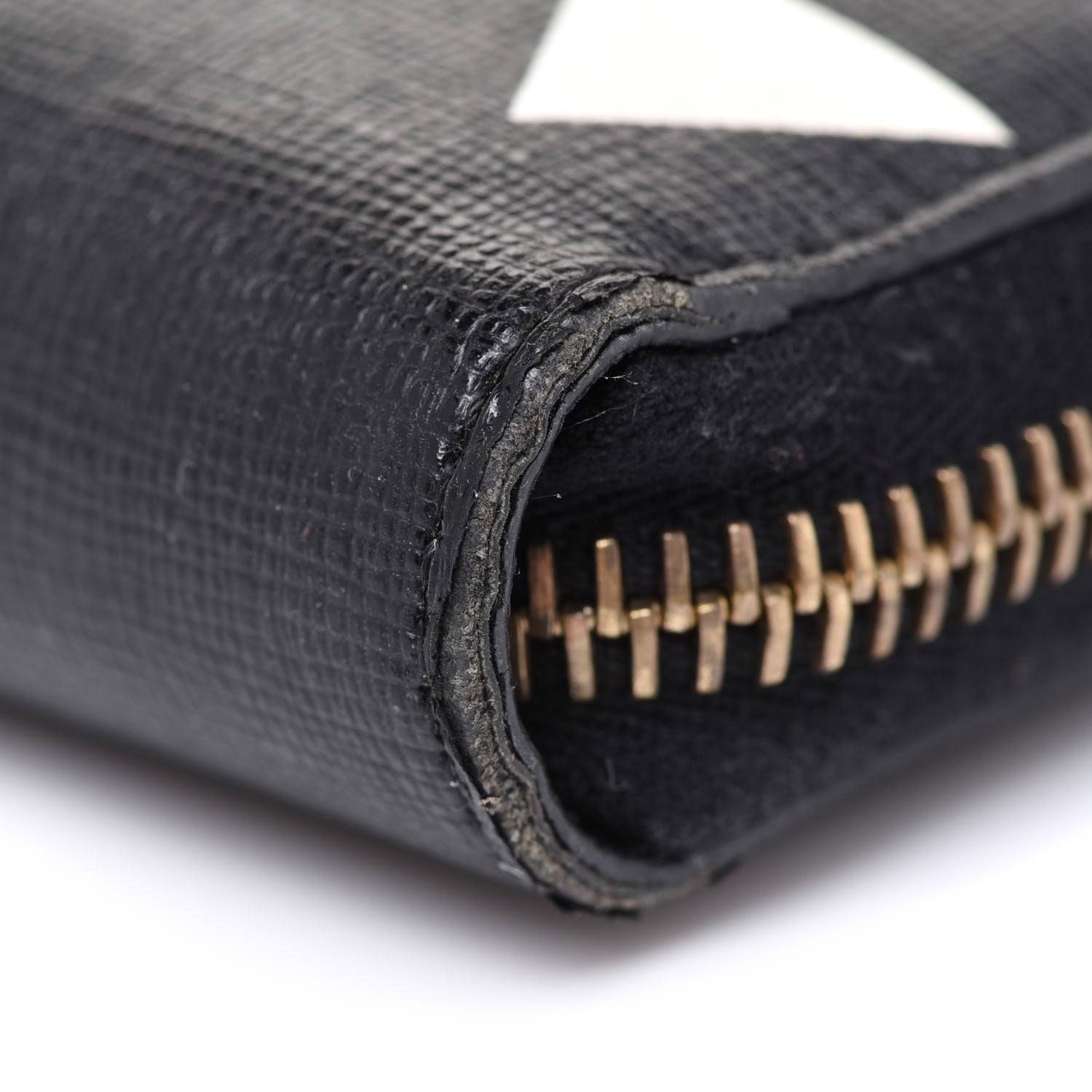 Fendi Vitello Elite Studded Monster Zip Around Wallet Black 10 of 13