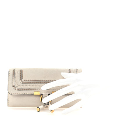 Chloe Calfskin Marcie Continental Flap Wallet Dove 2 of 8
