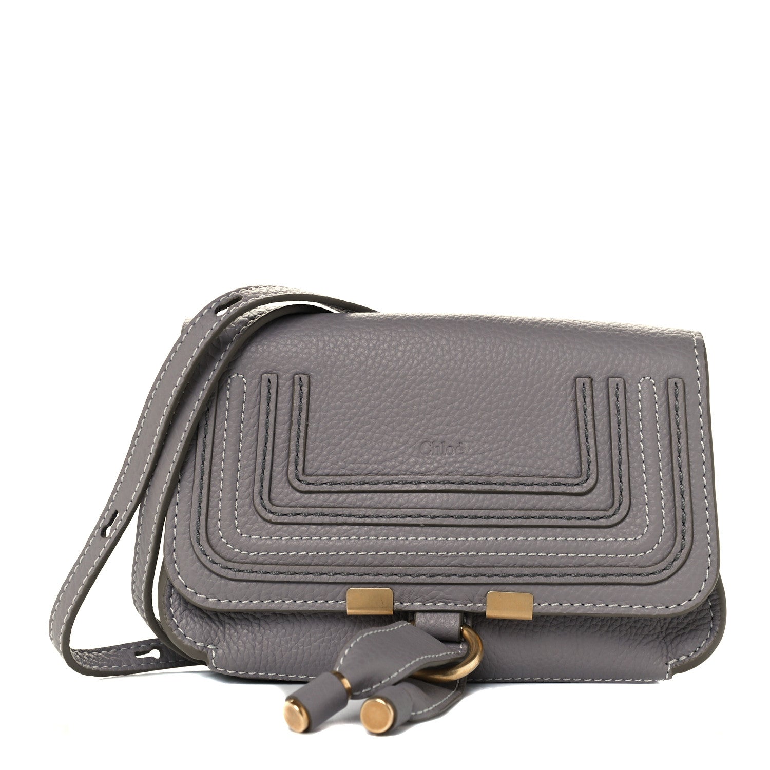 Chloe Calfskin Marcie Convertible Belt Bag Cashmere Grey 1 of 9