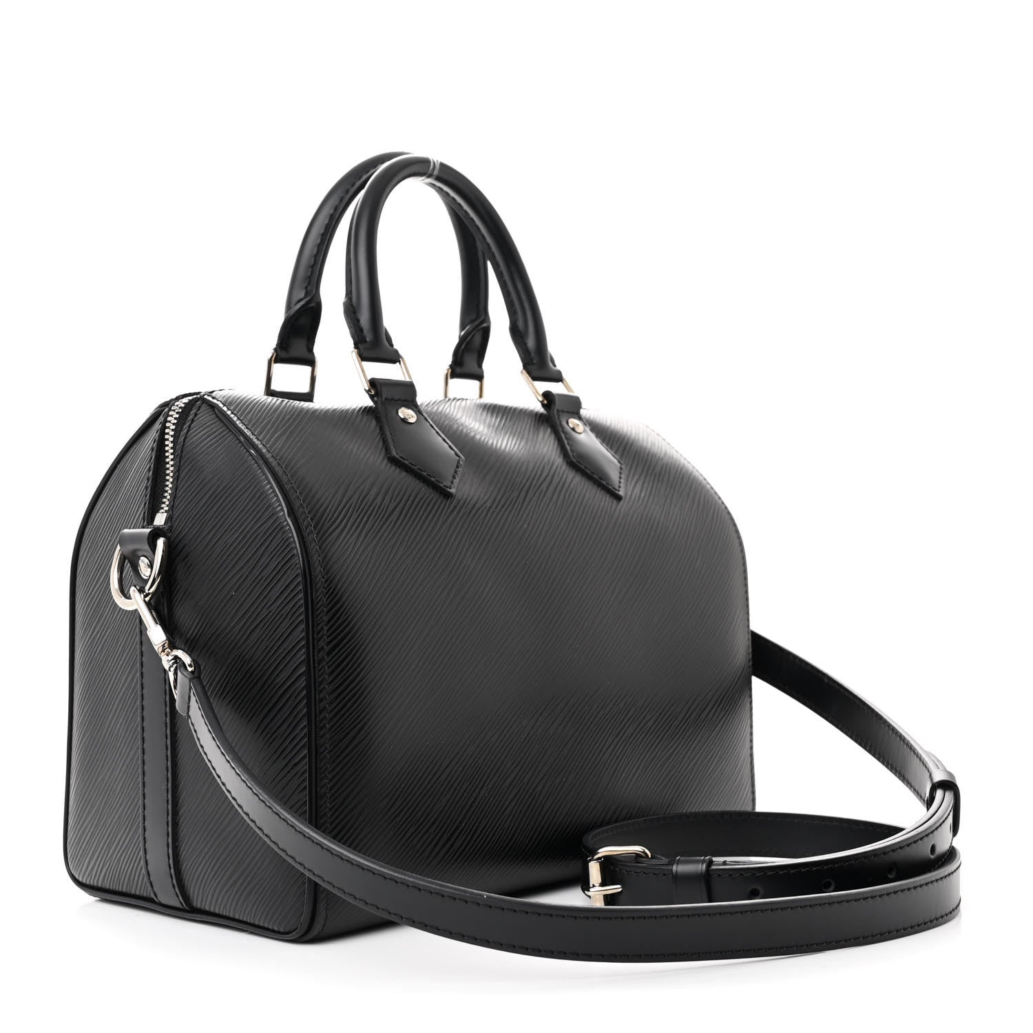 Louis Vuitton Epi Speedy Bandouliere 25 Black 3 of 12
