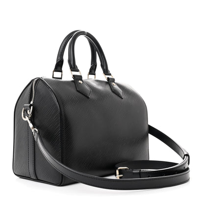 Louis Vuitton Epi Speedy Bandouliere 25 Black 3 of 12