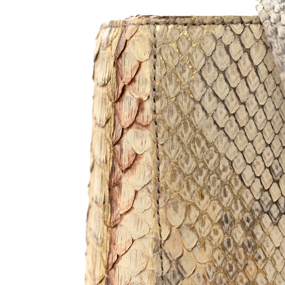 Christian Dior Metallic Snakeskin Large Lady Dior Beige Gold 11 of 13
