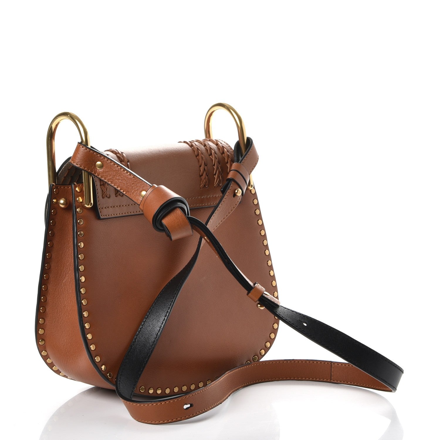 Chloe Calfskin Braided Small Hudson Bag Caramel 3 of 7