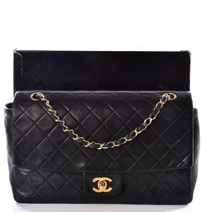 Chanel Lambskin Quilted Medium Single Flap Black 12 of 12