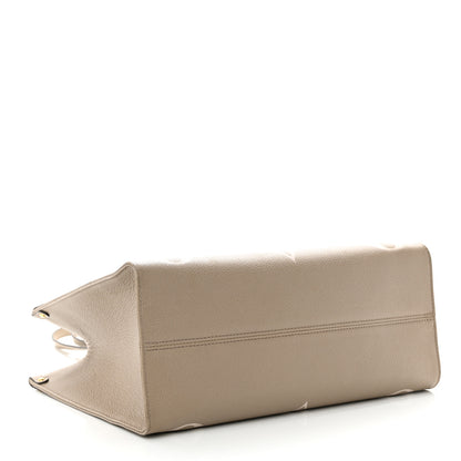 Louis Vuitton Empreinte Monogram Giant Onthego MM Tourterelle Creme 4 of 11