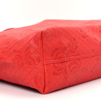Bottega Veneta Nappa Intrecciomirage Butterfly Tote Red 9 of 12
