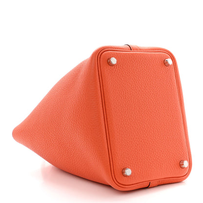 Hermes Taurillon Clemence Picotin Lock 18 PM Orange 4 of 12