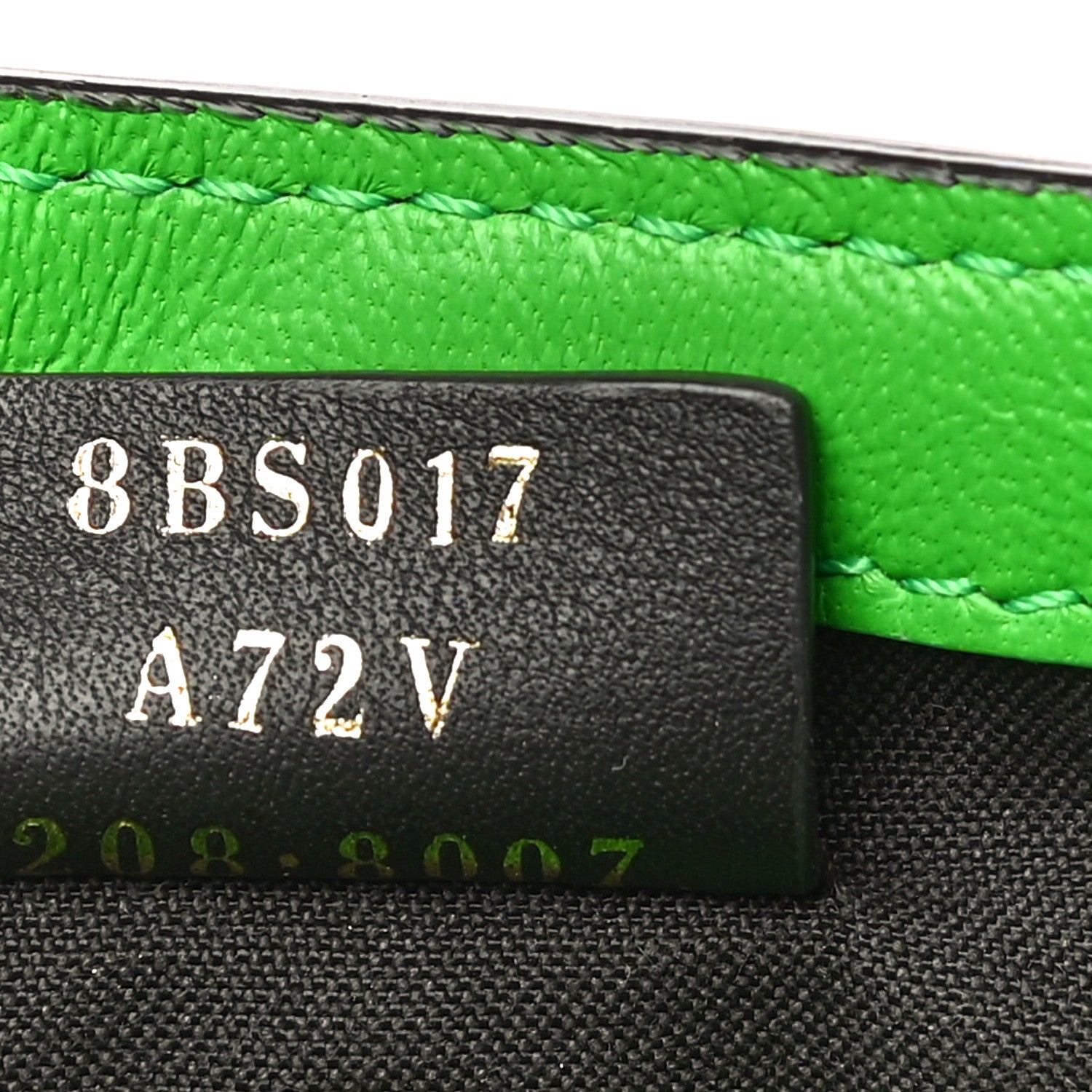 Fendi Nappa FF 1974 Embossed Mini Baguette Tomatillo 8 of 14