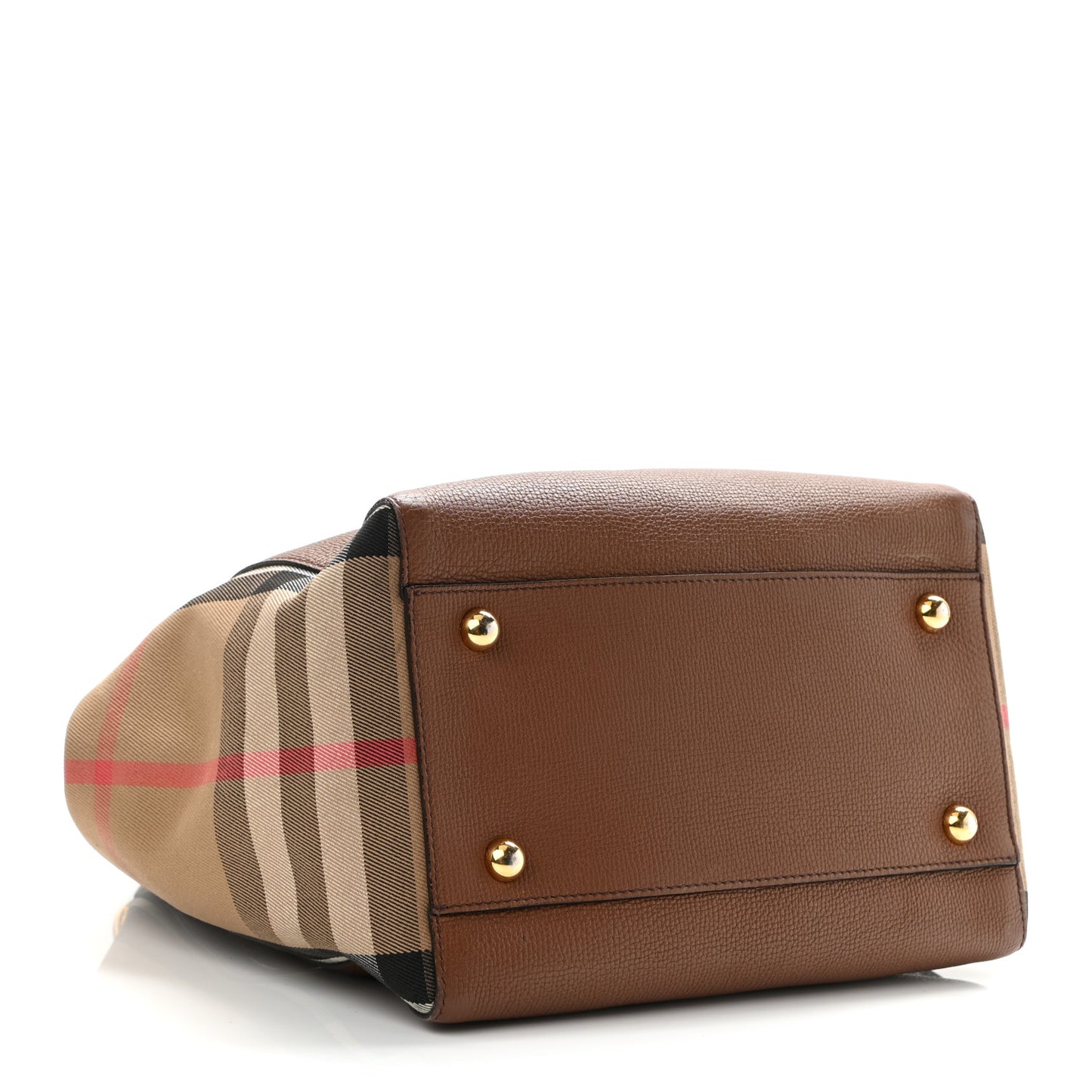 Grainy Calfskin House Check Small Canterbury Dark Sand