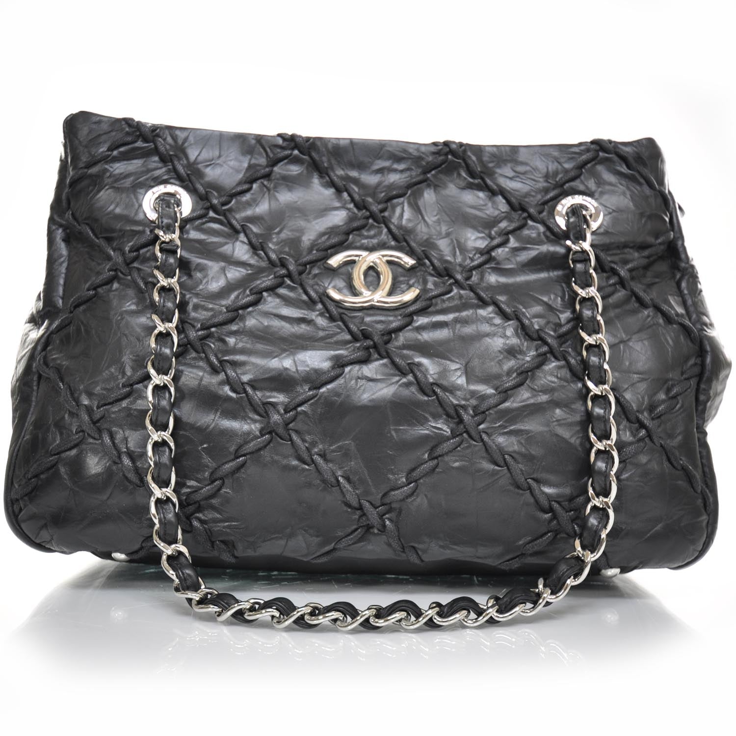 Chanel Leather Ultra Stitch Tote Black 1 of 10