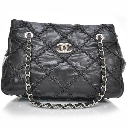 Chanel Leather Ultra Stitch Tote Black 1 of 10