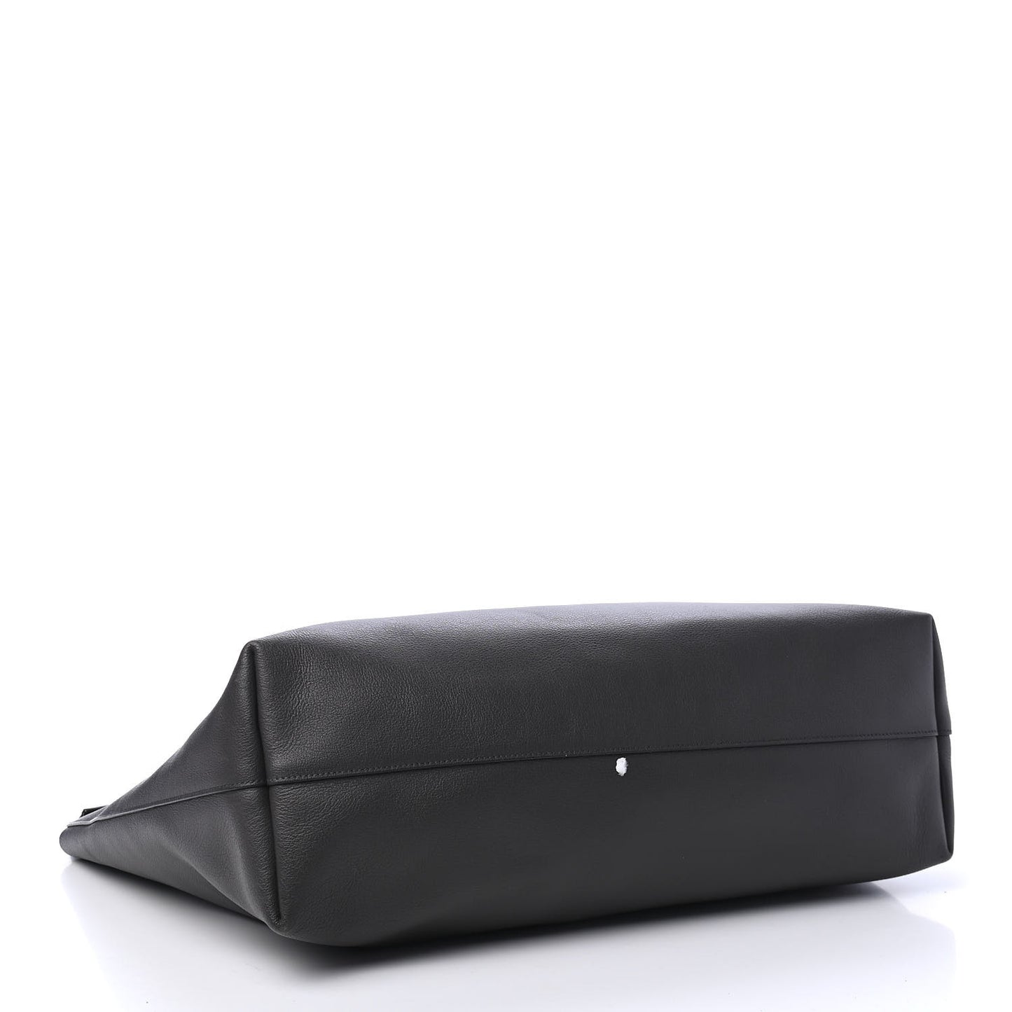 Calfskin Large Shopping Tote Black Earth