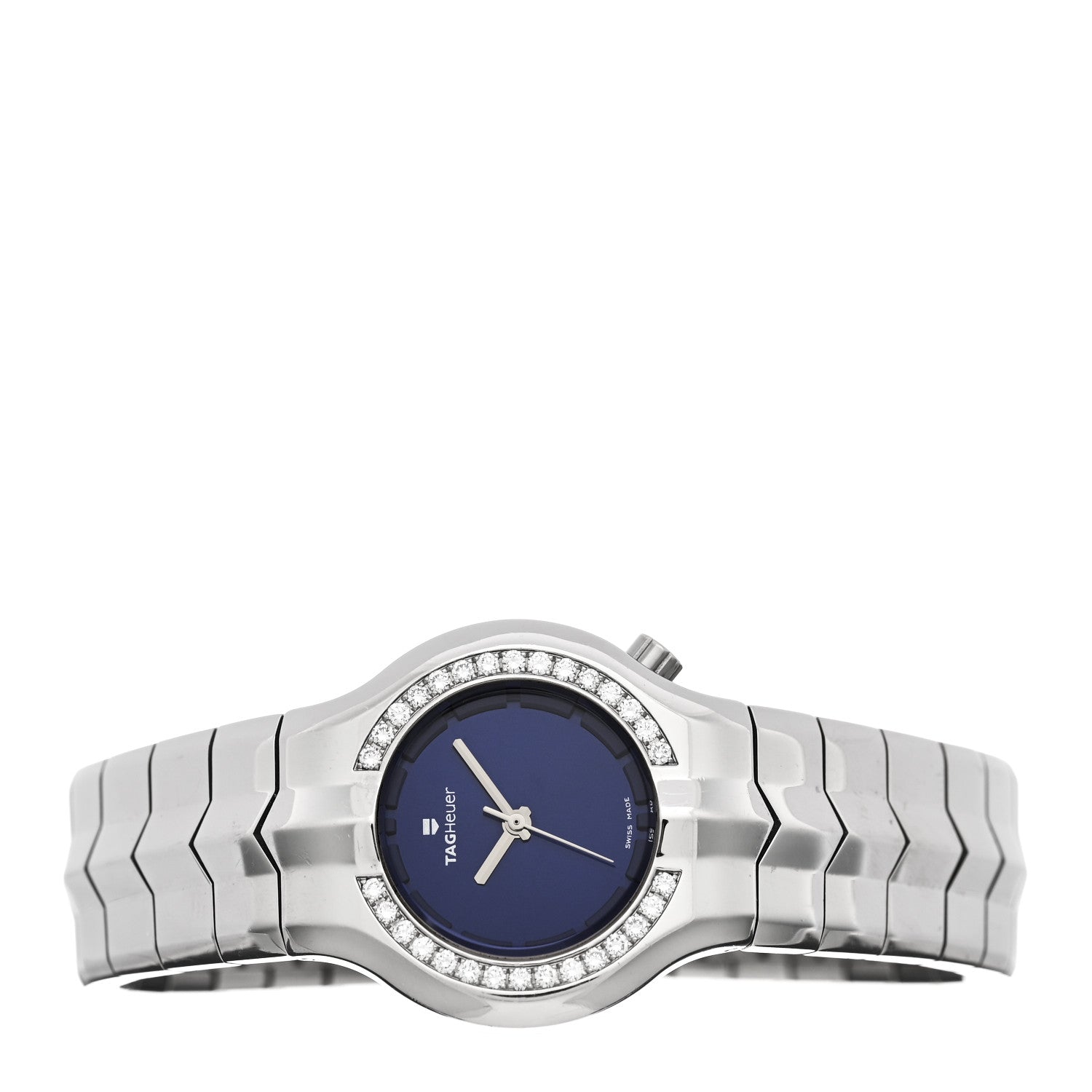 Tag Heuer Stainless Steel Diamond Bezel 29mm Alter Ego Quartz Watch Blue WP1316 2 of 4
