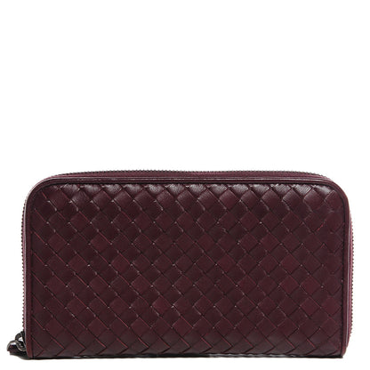 Bottega Veneta Nappa Intrecciato Zip Around Wallet 1 of 8