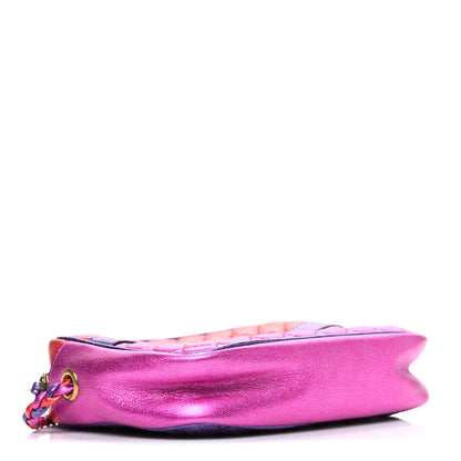Gucci Laminated Nappa Trapuntata Mini Zumi Shoulder Bag Rosso Fuxia Bizantin 4 of 10