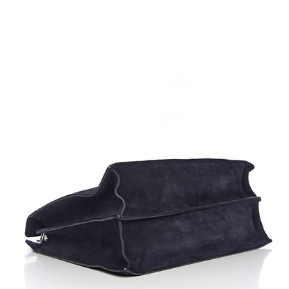 Celine Suede New Shoulder Bag Navy 3 of 8