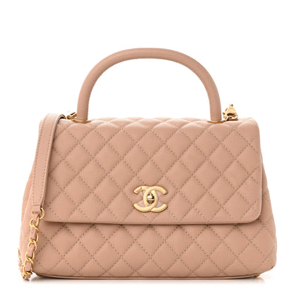 Chanel Caviar Quilted Small Coco Handle Flap Light Pink 1 of 14