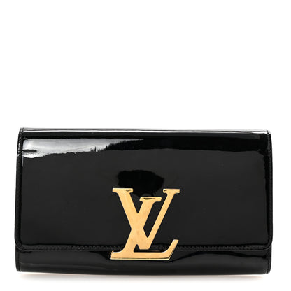 Louis Vuitton Patent Neo Sobe Louise EW Clutch Black 1 of 7