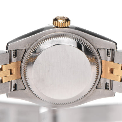 Rolex Stainless Steel 18K Yellow Gold Diamond 26mm Oyster Perpetual Datejust Watch Silver 179173 4 of 7