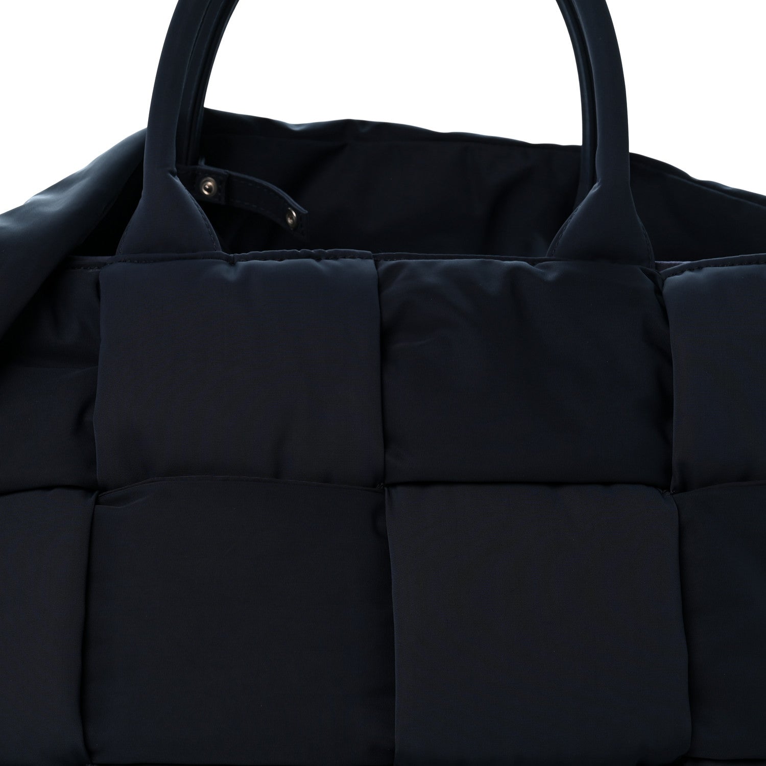 Bottega Veneta Nylon Intrecciato Padded Tech Maxi Large Arco Tote Navy Blue 7 of 9