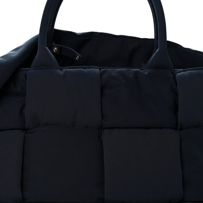 Bottega Veneta Nylon Intrecciato Padded Tech Maxi Large Arco Tote Navy Blue 7 of 9