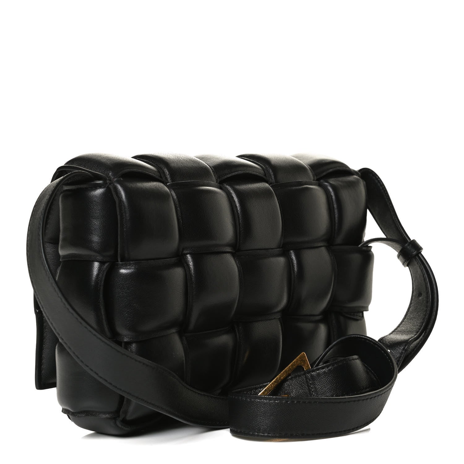 Bottega Veneta Nappa Maxi Intreccio Padded Cassette Crossbody Bag Black 3 of 15
