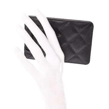 Chanel Calfskin Quilted Cambon Card Holder Black 2 of 7