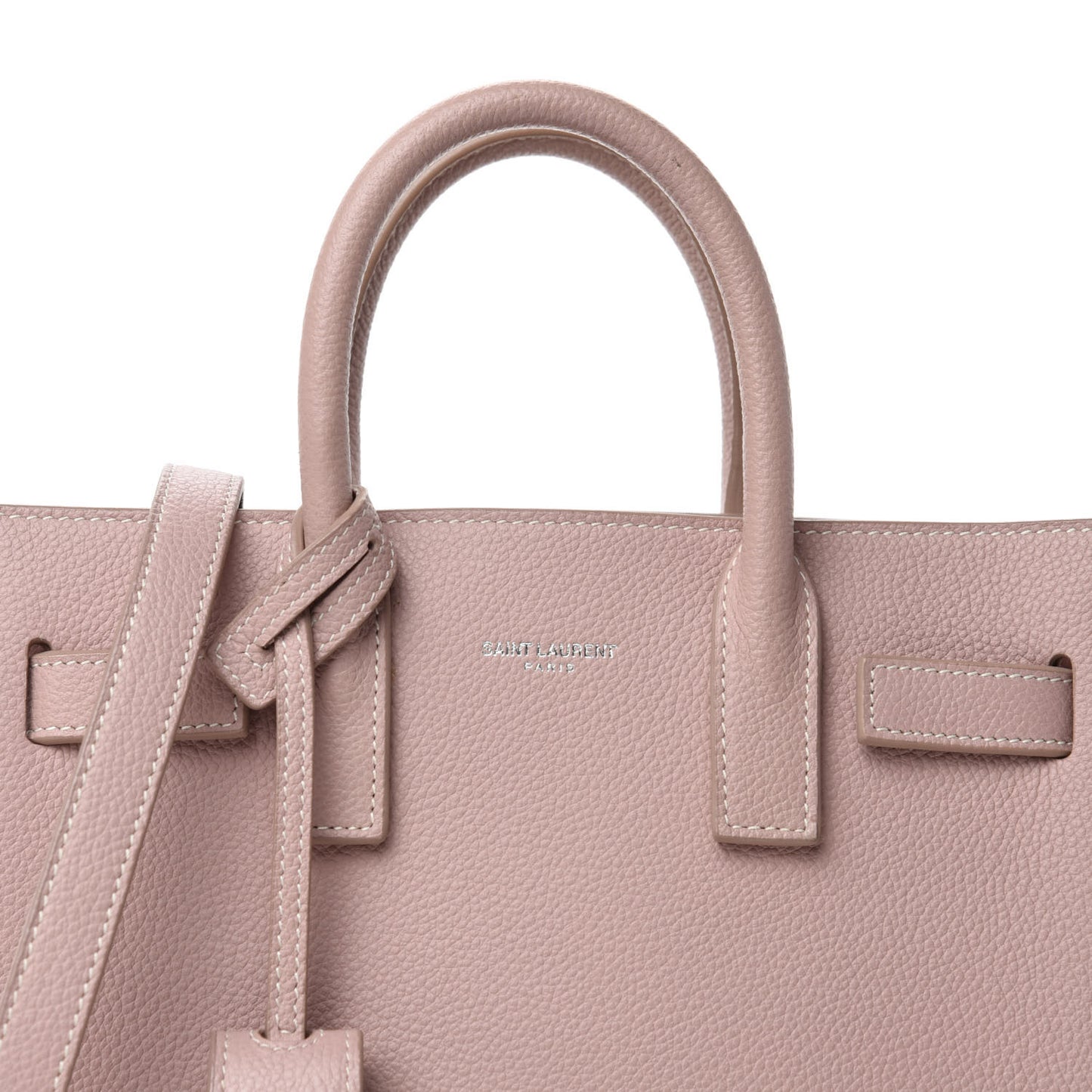 Grained Calfskin Nano Sac De Jour Antique Rose