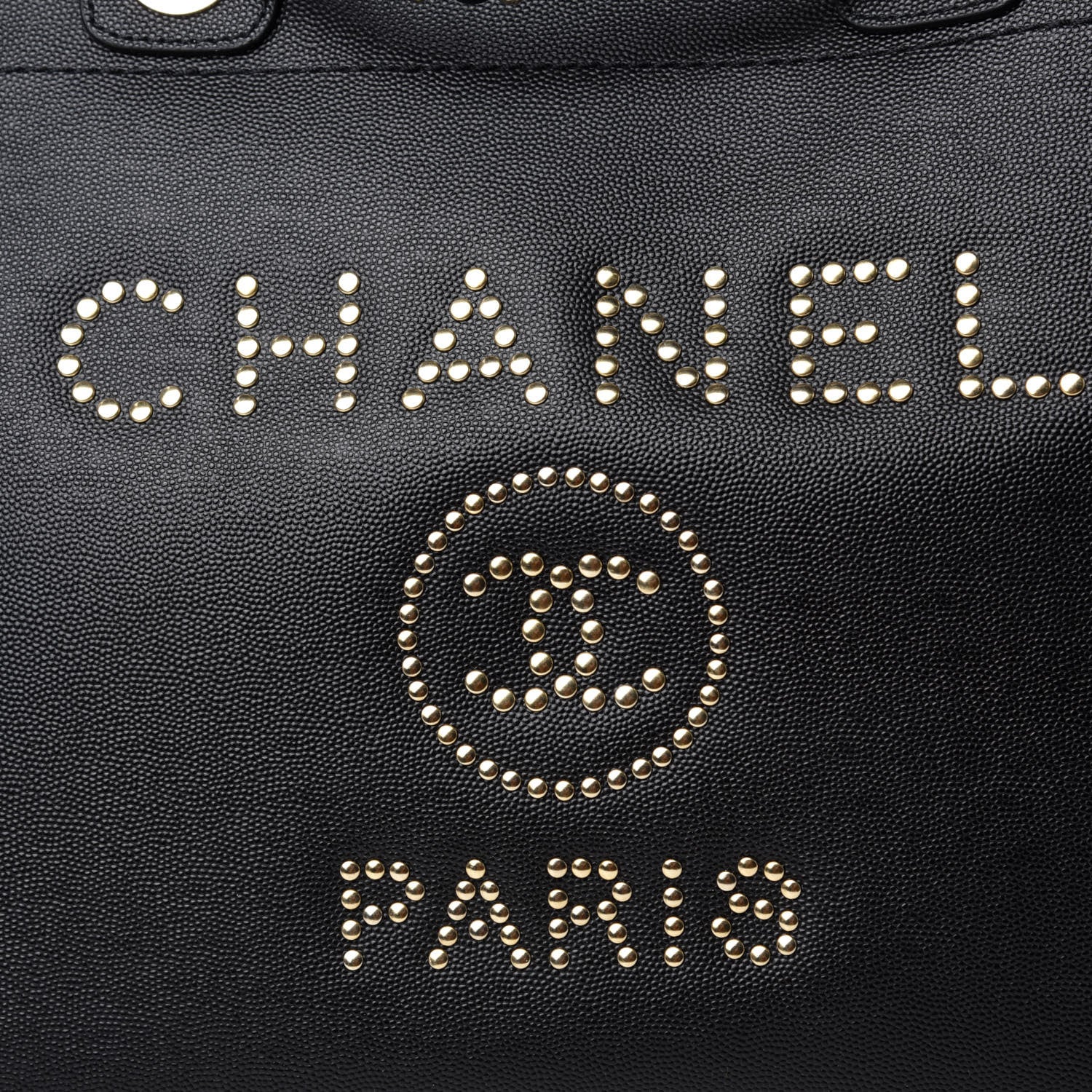 Chanel Caviar Medium Studded Deauville Tote Black 10 of 10
